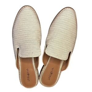 Indigo Women's Cream Striped Mules